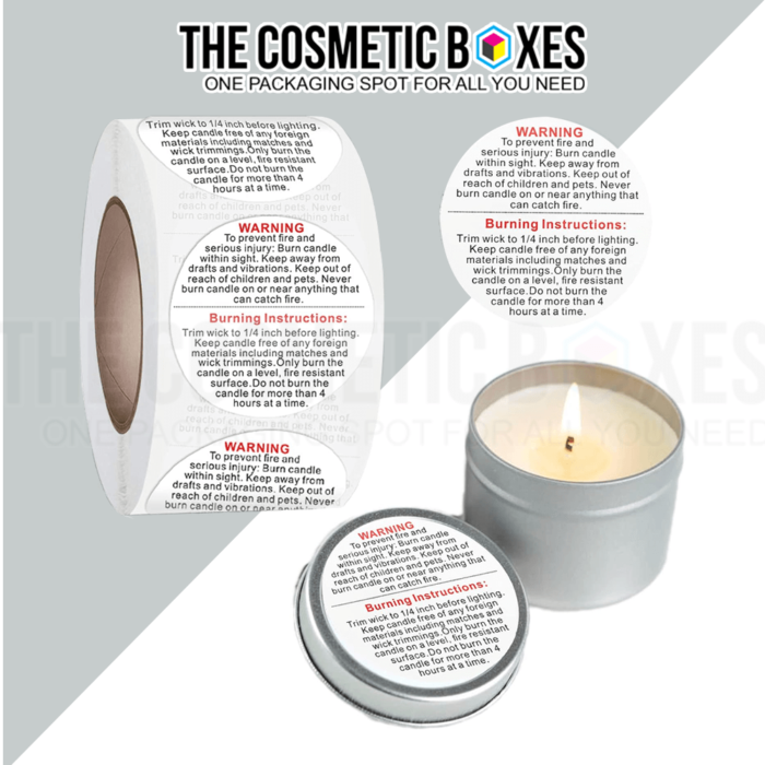 wholesale candle warning labels UK