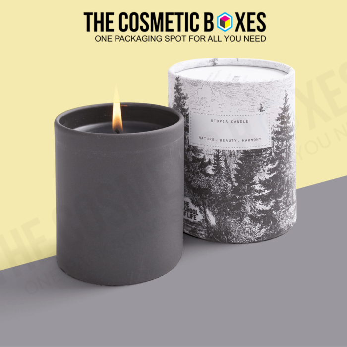 Printed candle tube packaging