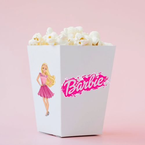 Custom barbie popcorn boxes