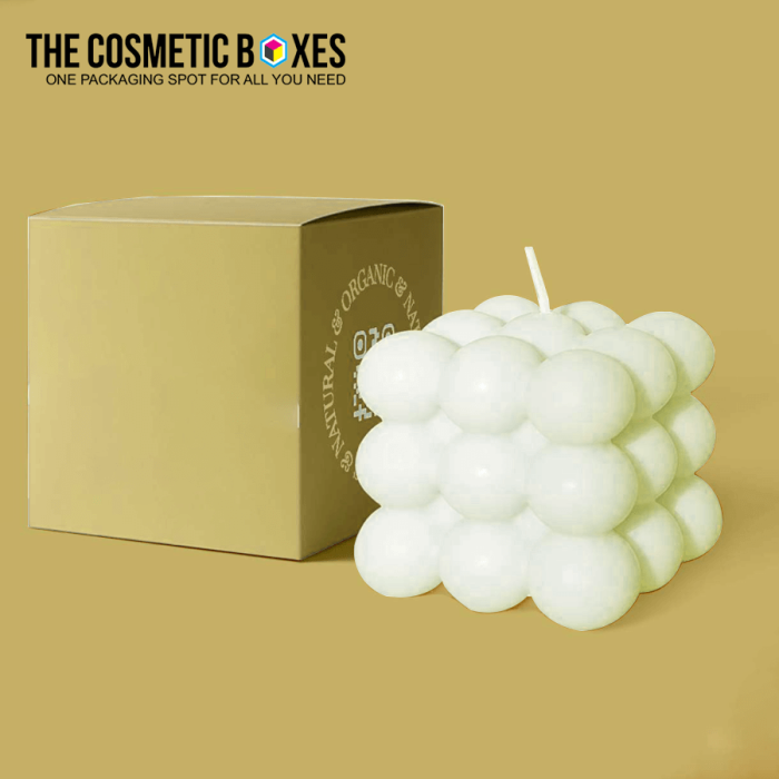 luxury bubble candle Box packaging