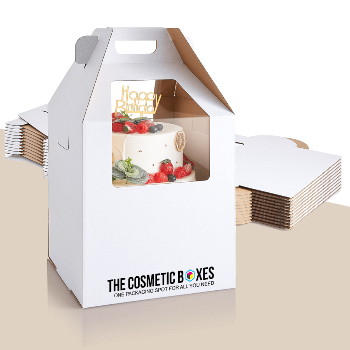 printed tall cake boxes